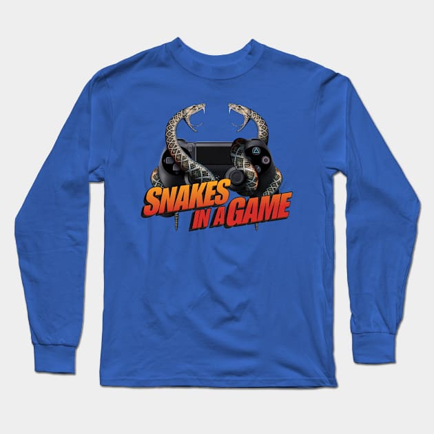 Snakes in a Game Long Sleeve T-Shirt by jcmarkel